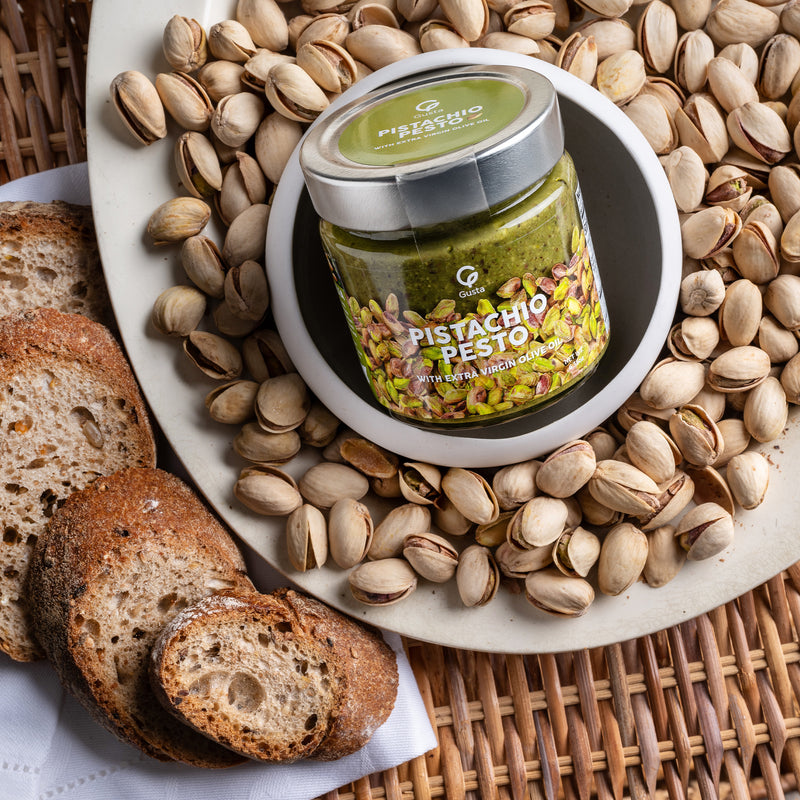 Gusta Sicilian Pistachio Pesto jar