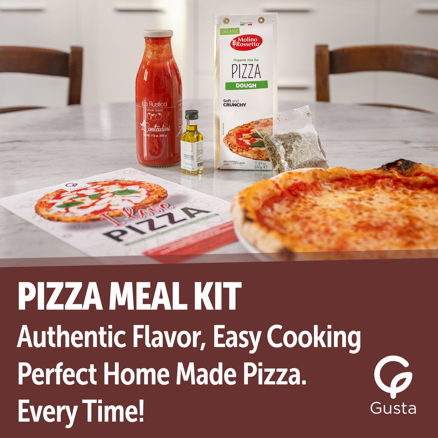 Gusta Pizza Meal Kit - Authentic 00 Italian Flour