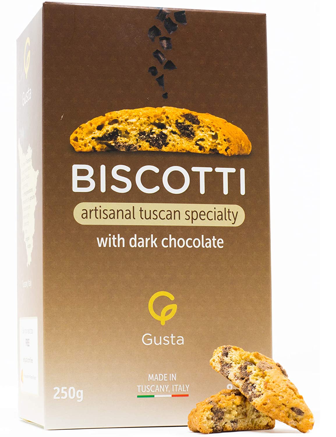 Gusta Authentic Biscotti Cookies Made in Tuscany, Italy - Variety-Pack (6 Boxes) 3.3 lbs