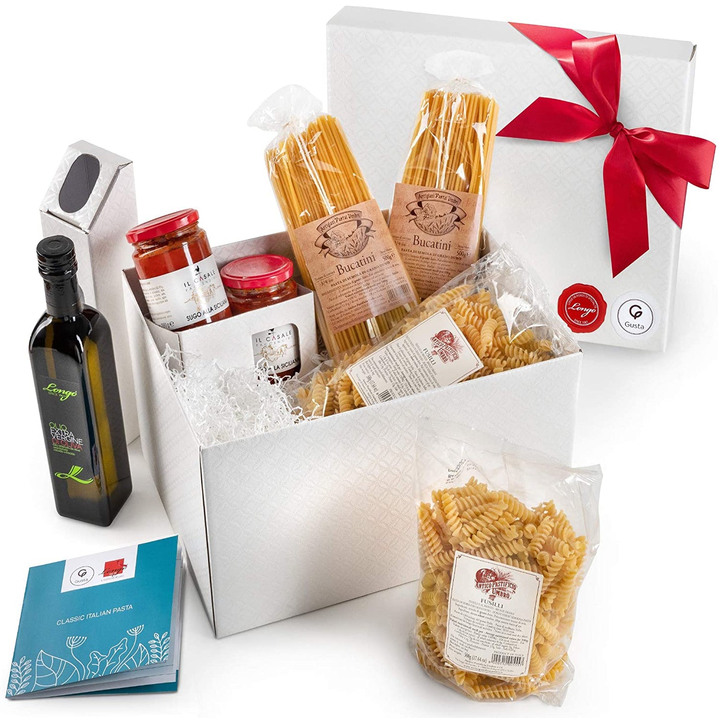 Gusta Gourmet Gift Basket - Premium Italian Products - Made in Italy - Classic Pasta Menu