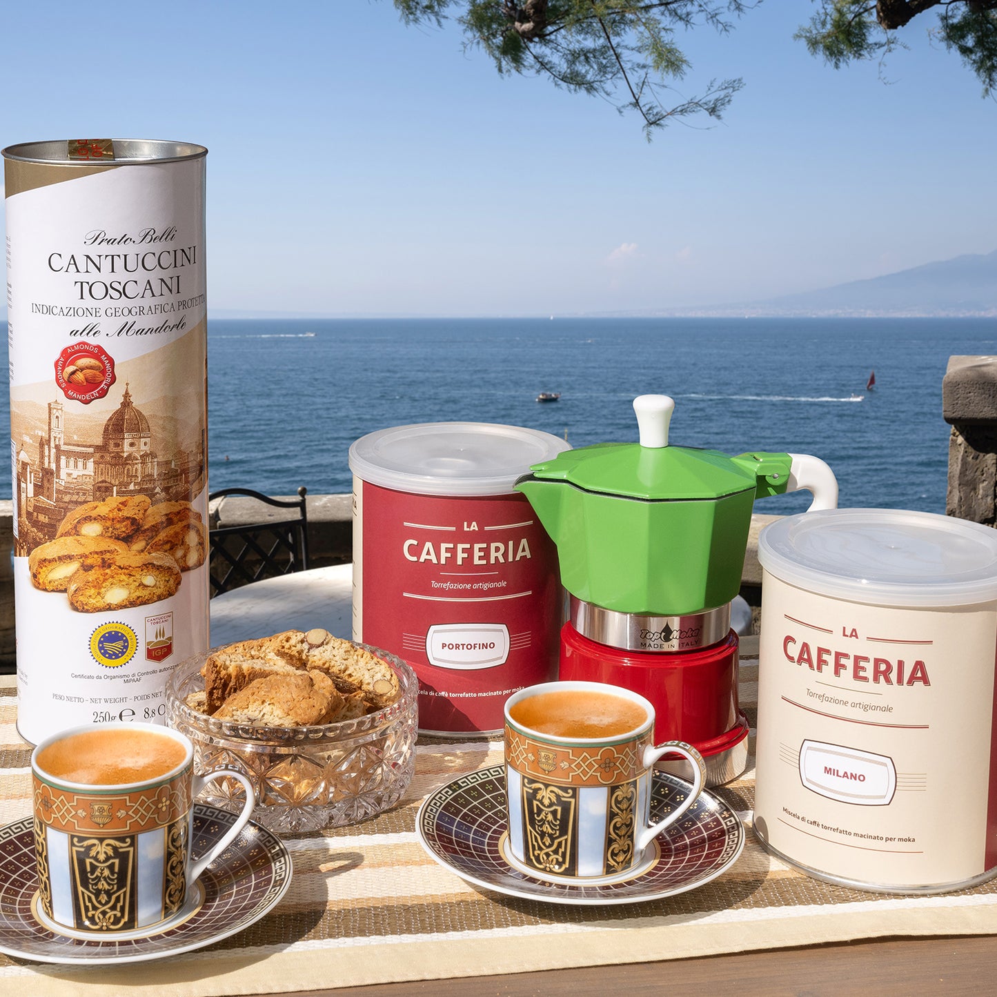 Gusta Gourmet Coffee Gift Basket - Italian Specialty Coffee Selection