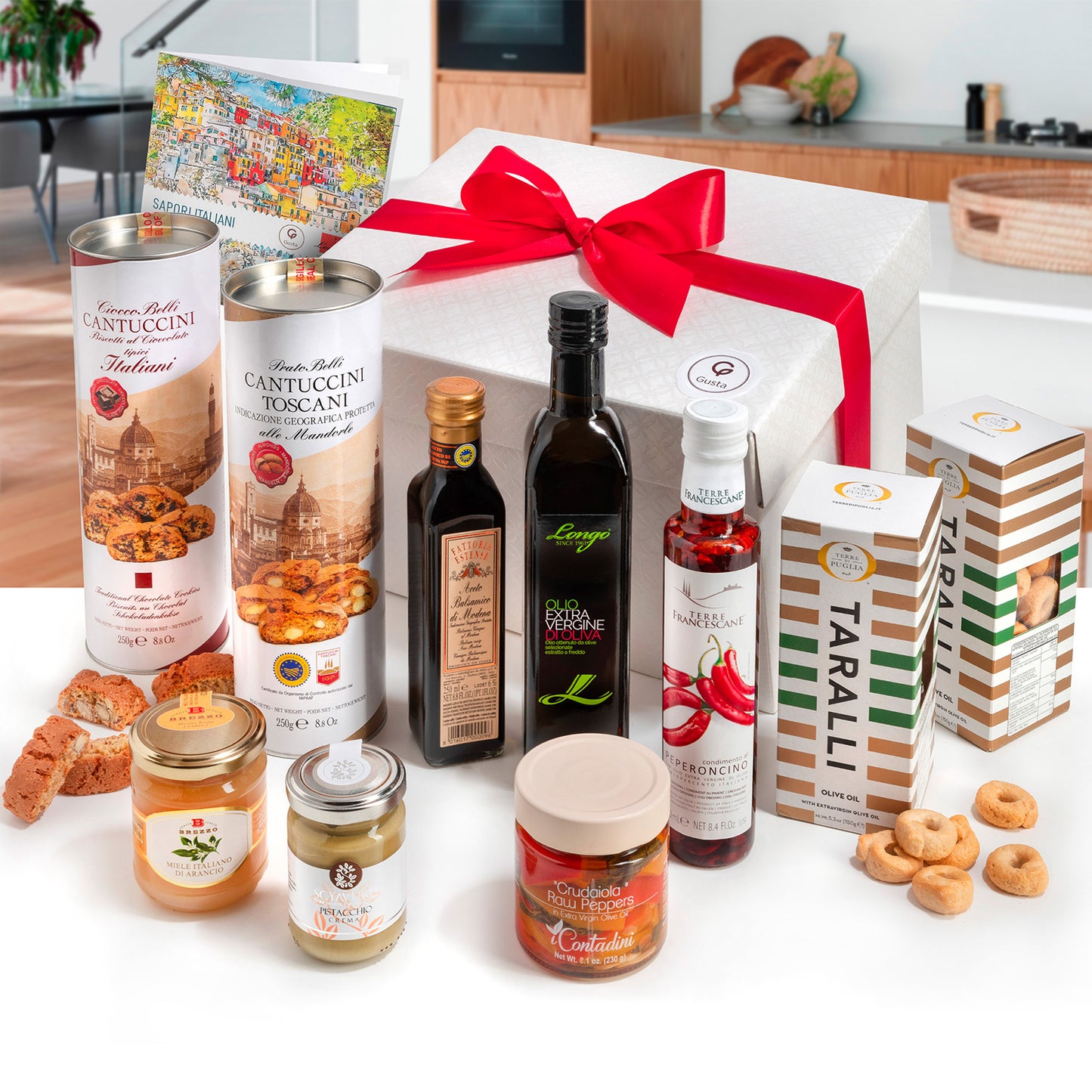 Gusta Gourmet Gift Basket - Premium Italian Products - Made in Italy - Sapori Italiani