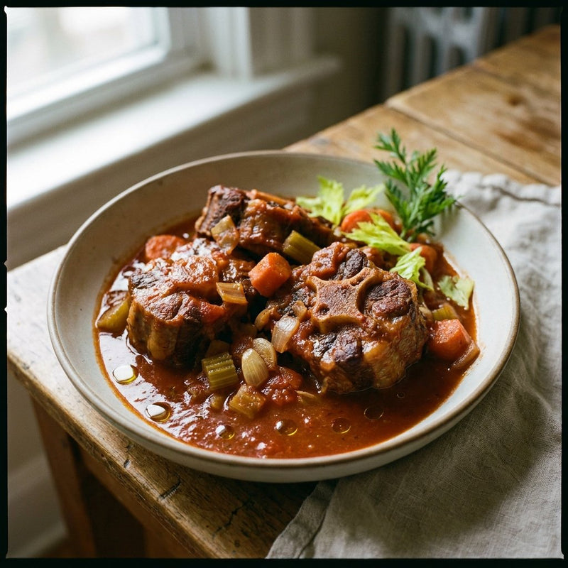 Coda alla Vaccinara Roman oxtail stew with celery-rich sauce