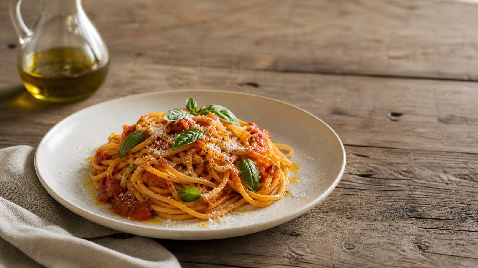 Editorial food photograph of tell if pasta is really italian, natural light, no text