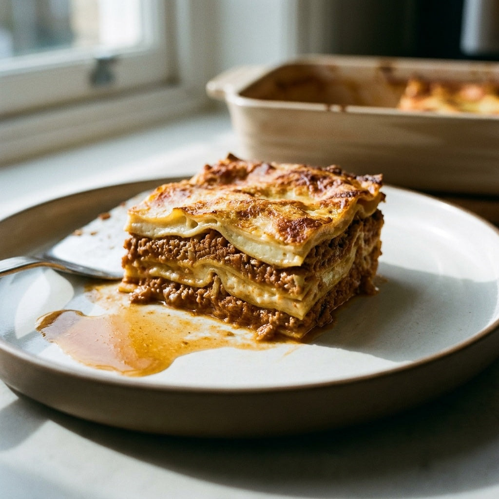 Lasagna Classica, layered Bolognese and bechamel