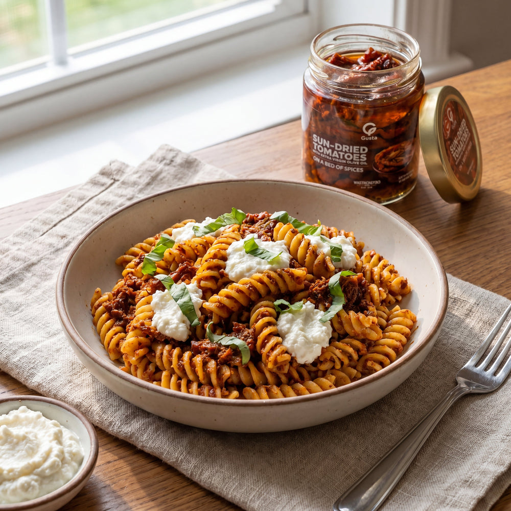 Pasta ai Pomodori Secchi e Ricotta