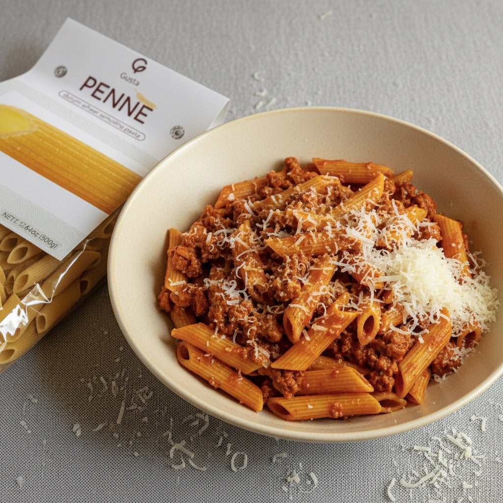 Pasta alla Bolognese with Gusta Penne Rigate