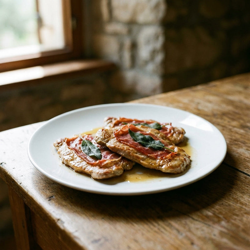 Saltimbocca alla Romana with prosciutto and sage