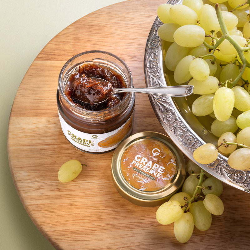 Gusta Grape Jam Preserve jar made in Italy