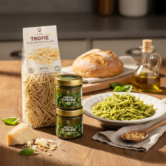 Gusta Trofie al Pesto Pasta Meal Kit - Makes 5 Meals with Recipe Booklet