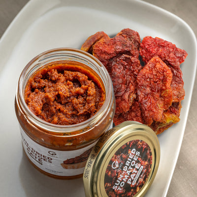 Gusta Sun-Dried Tomato Pate glass jar