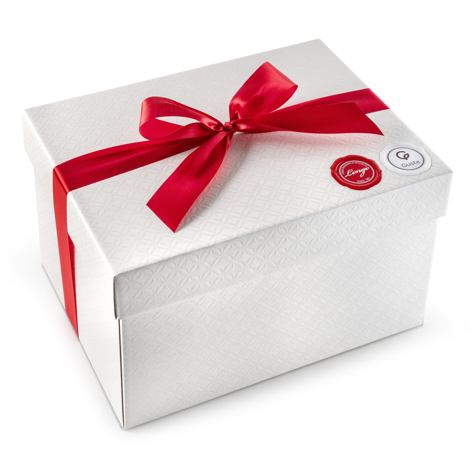 The Gusta gift box, hand-tied for shipping