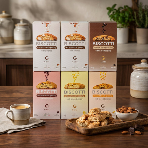 Gusta Tuscan Biscotti, Variety Pack (6 Boxes)