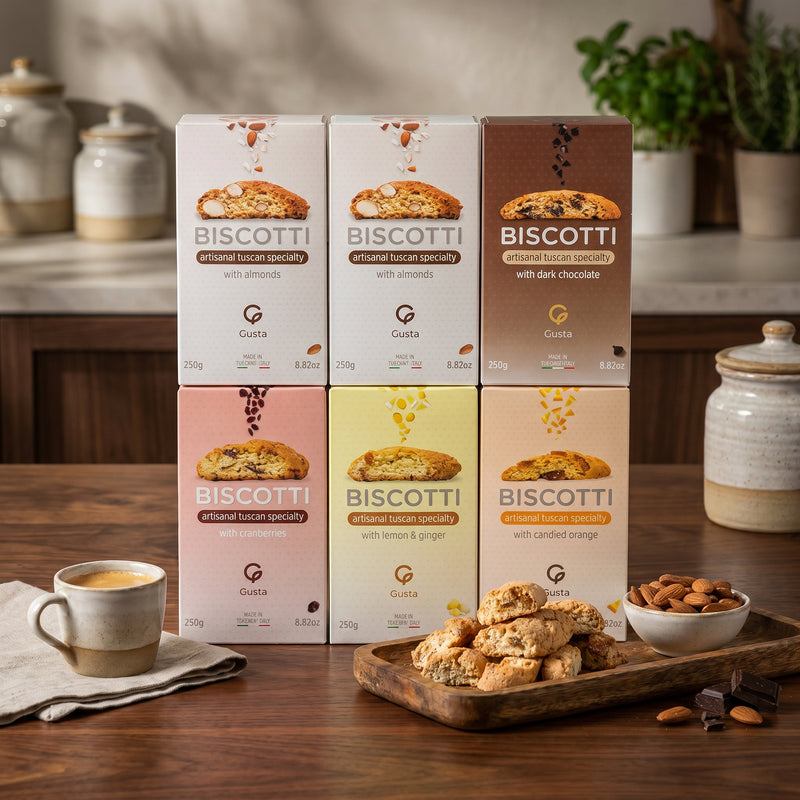 Gusta Tuscan Biscotti, Variety Pack (6 Boxes)