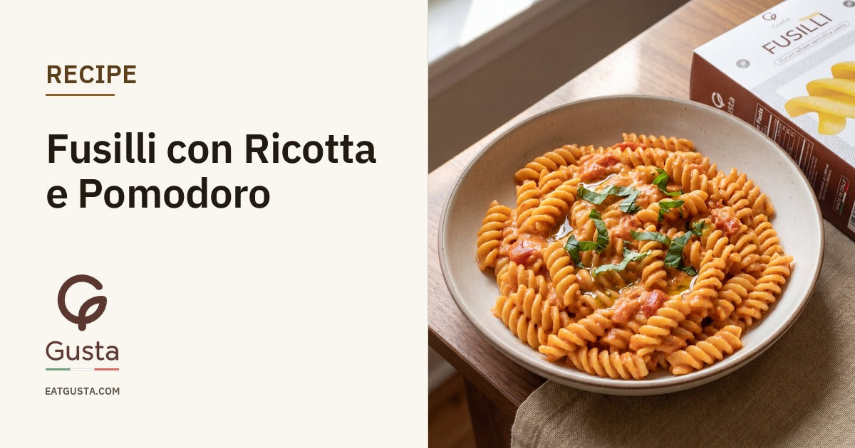 Fusilli with Ricotta and Tomato Recipe | Gusta