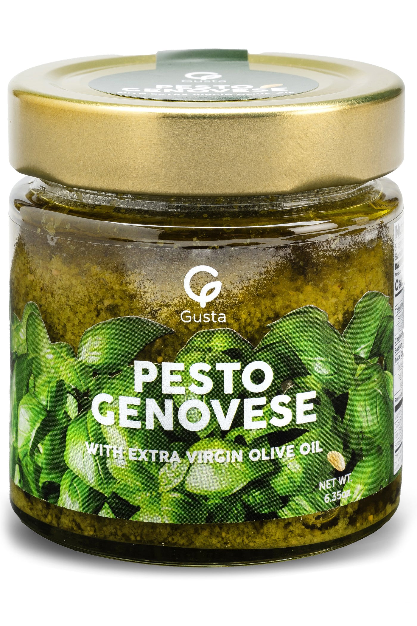 Gusta Italian pesto sauce ingredients fresh basil