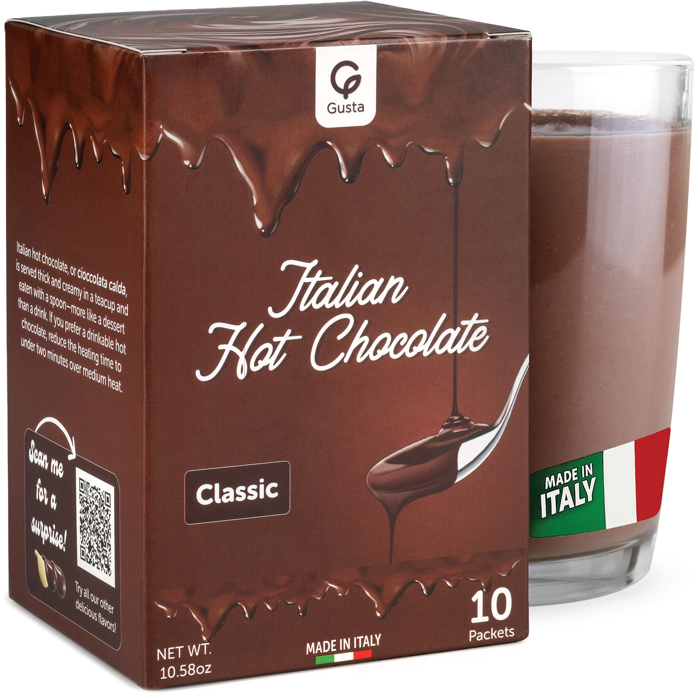 Gusta Italian cioccolata calda in cup