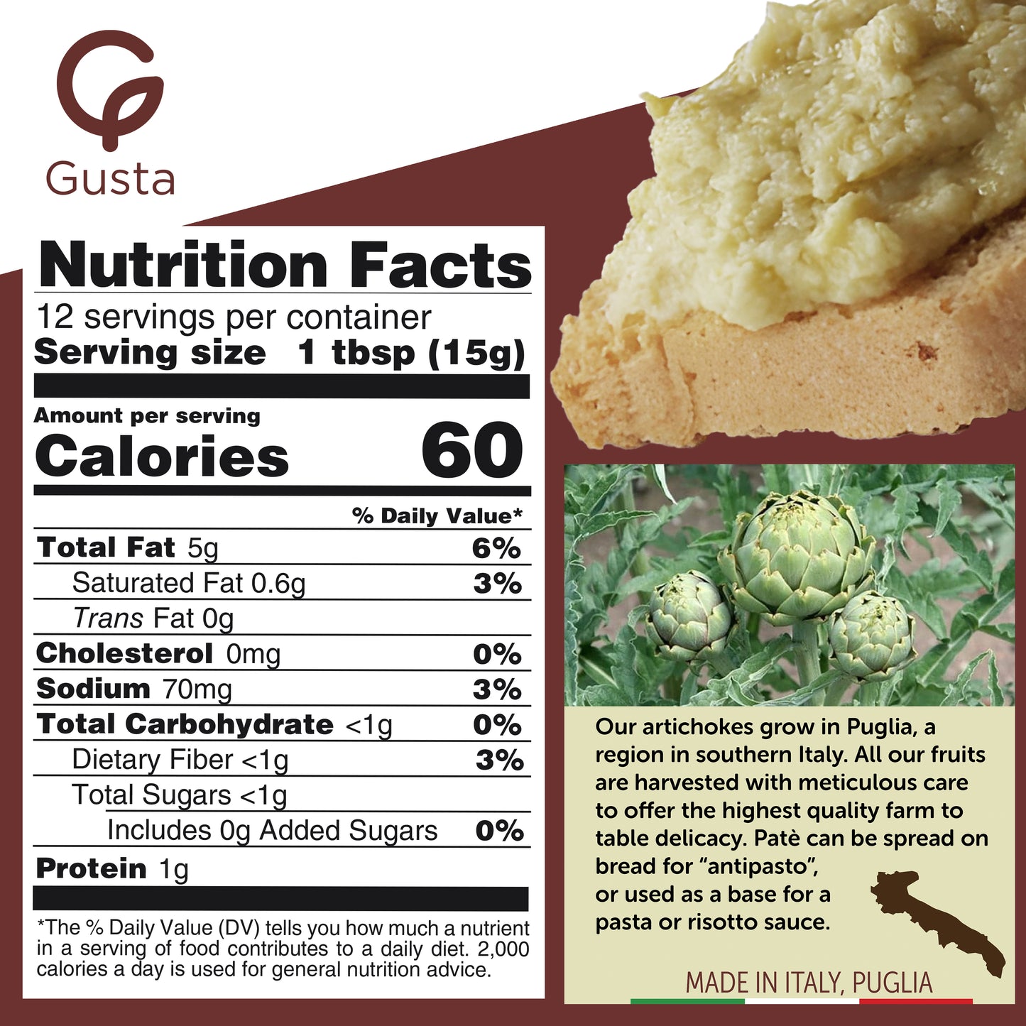 Gusta Artichokes Spreadable Pate