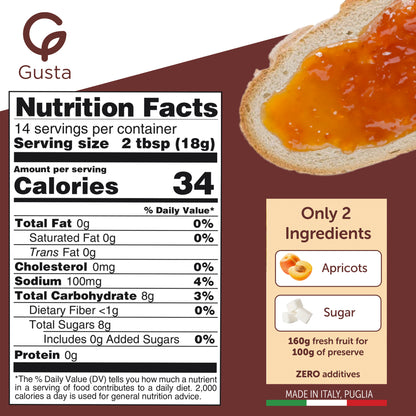 Gusta Apricot Jam Preserve