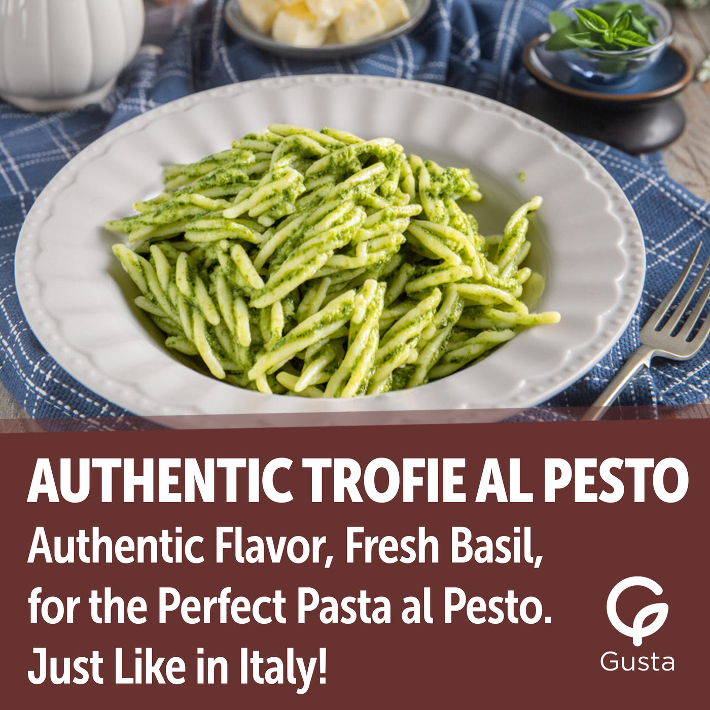 Gusta Genovese pesto cheese and nuts detail