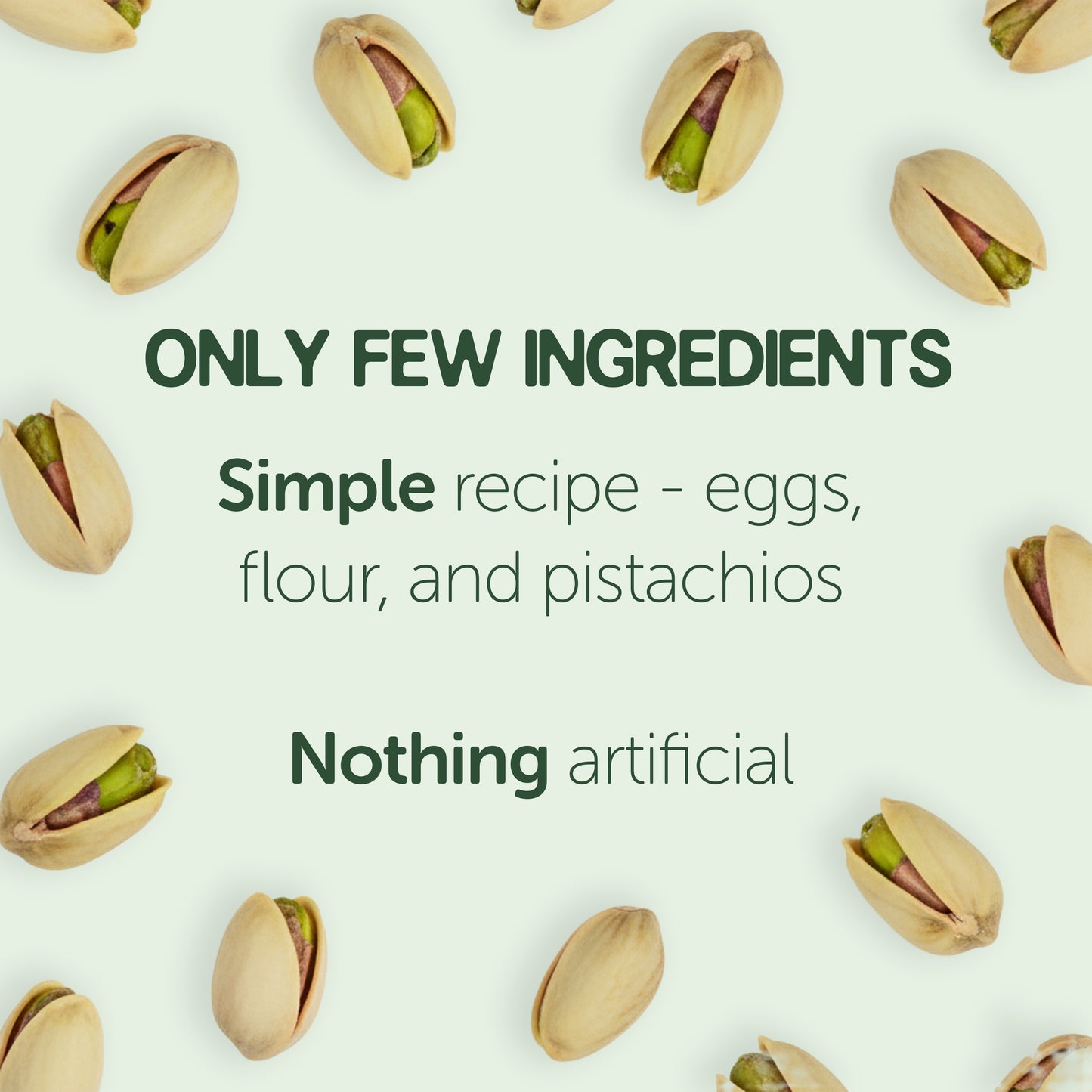 Gusta Authentic Biscotti Cookies Made in Tuscany, Italy - Pistachio