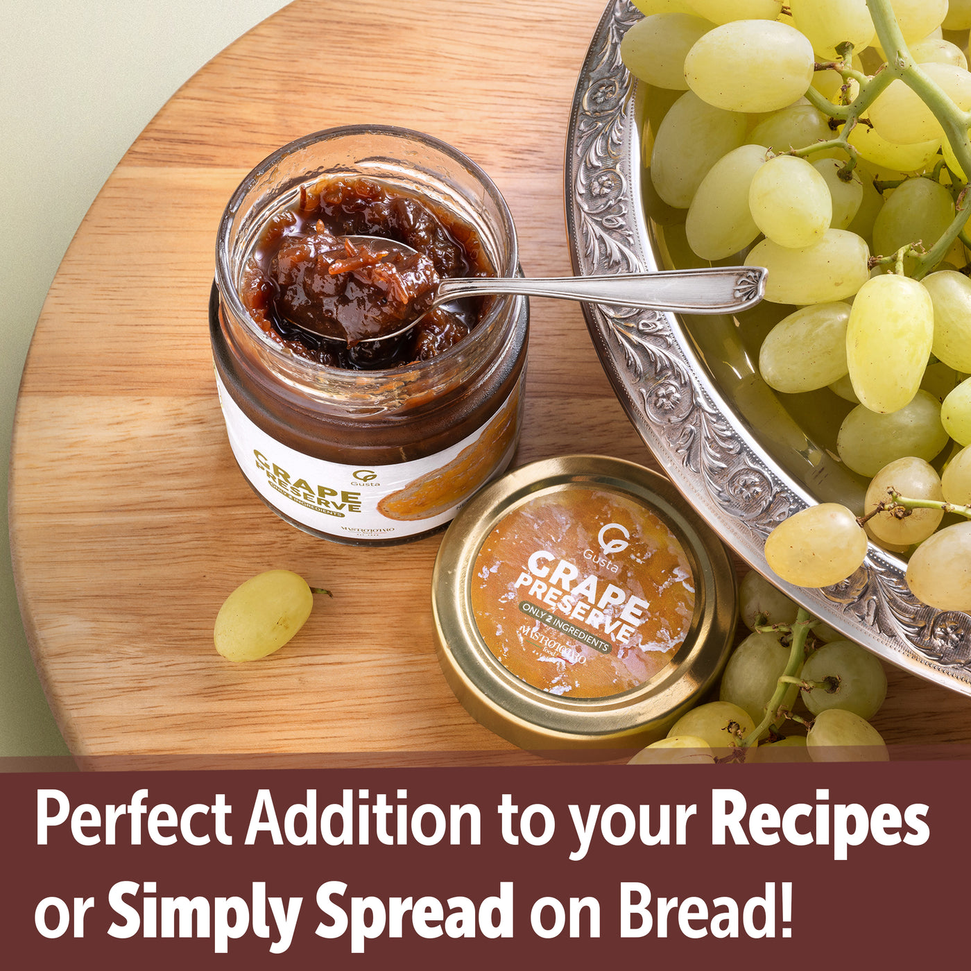 Gusta grape jam only 2 ingredients