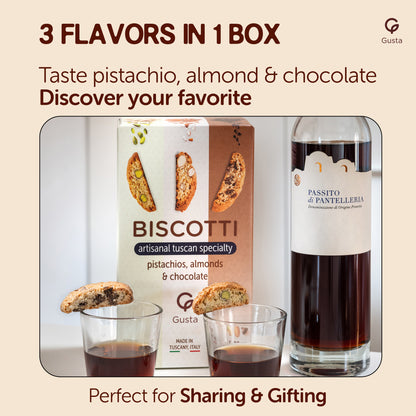 Gusta Sample Pack - Authentic Biscotti Cookies Made in Tuscany, Italy