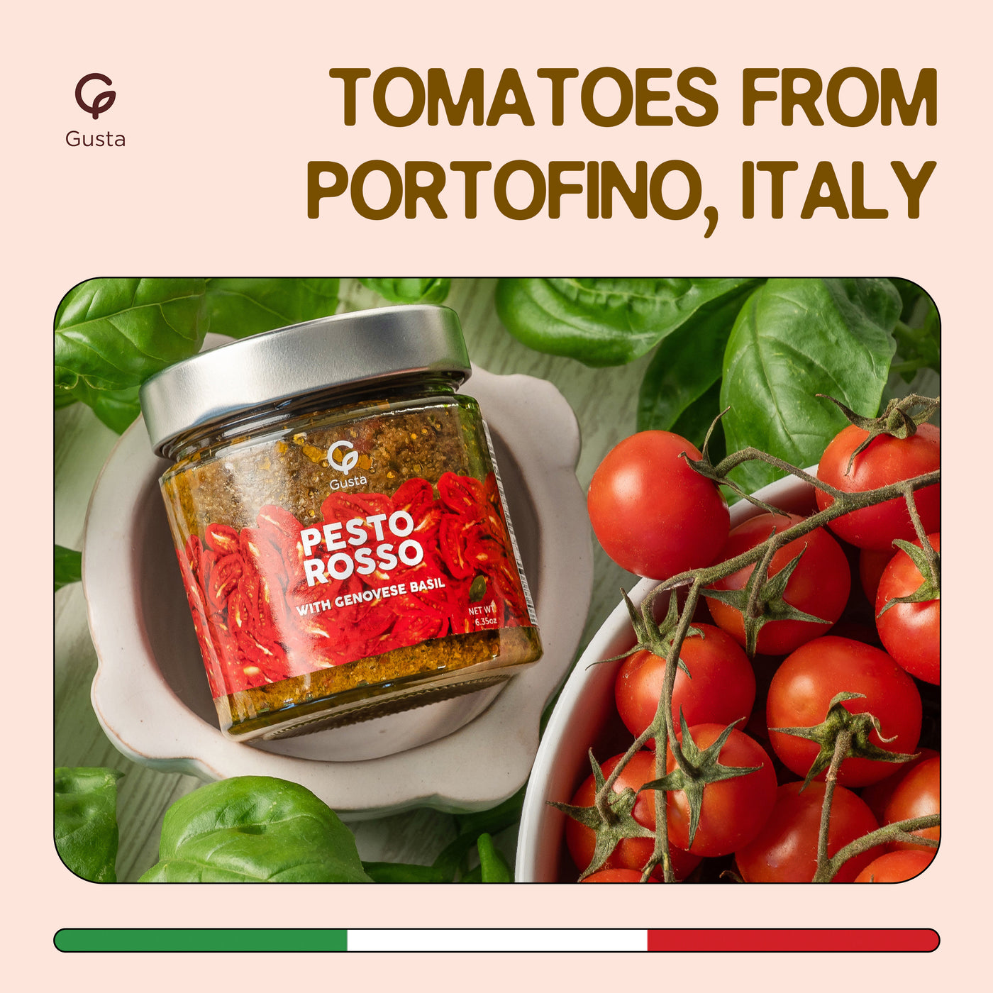 Gusta Italian red pesto ingredients