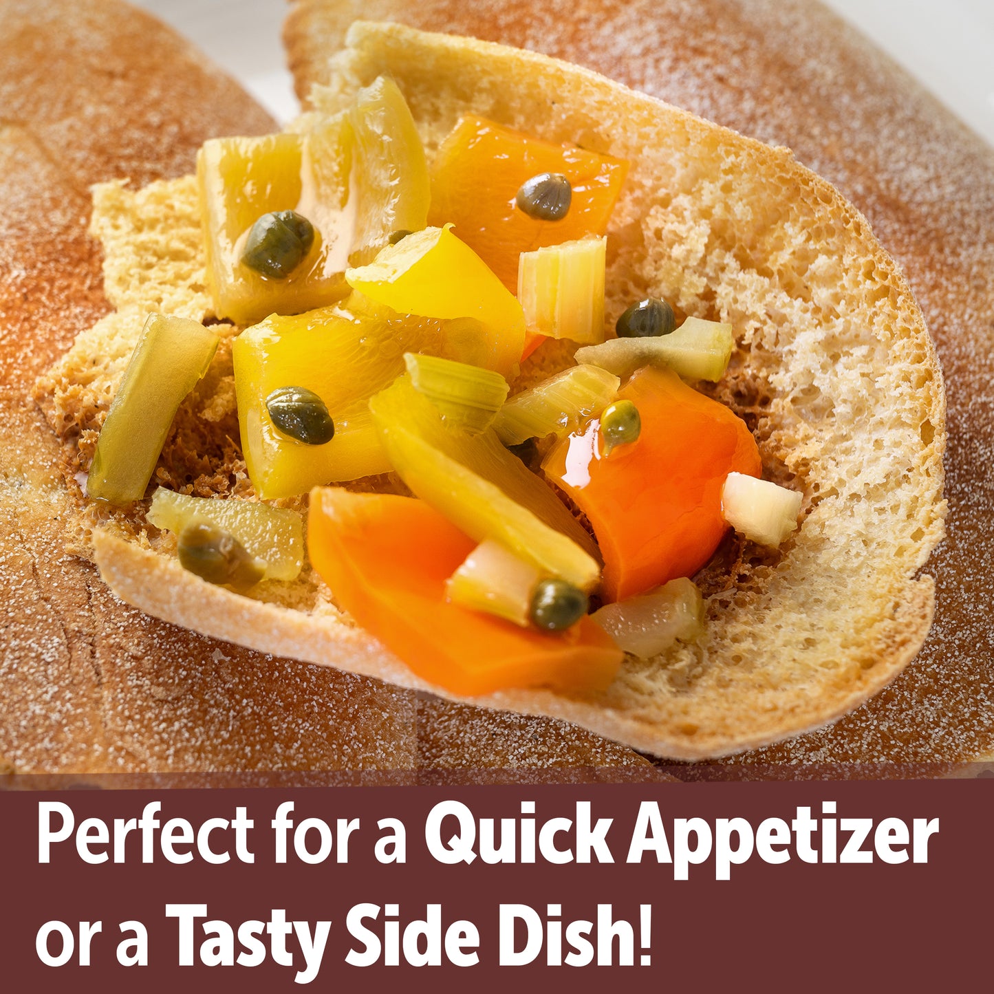 Gusta Pepper Compote in Olive Oil on a Bed of Spices