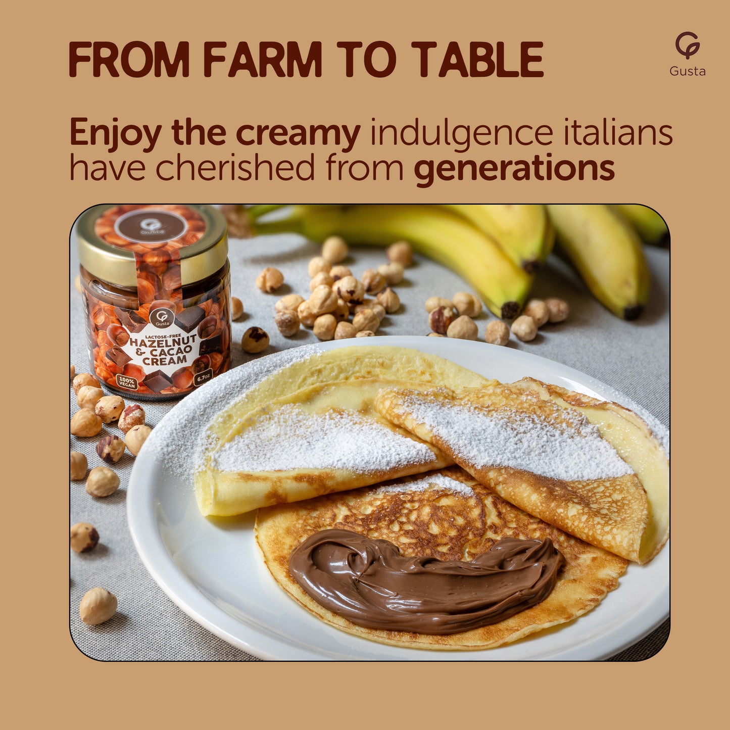 Gusta Hazelnut and Cacao Spread