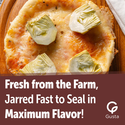 Gusta Artichokes in Olive Oil on a Bed of Spices