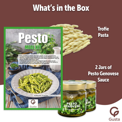Gusta Trofie al Pesto Pasta Meal Kit - Makes 5 Meals with Recipe Booklet