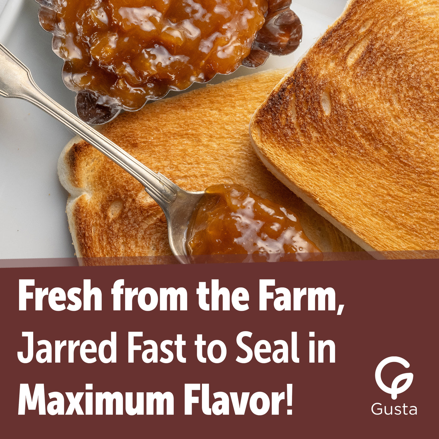Gusta apricot preserve ingredients label