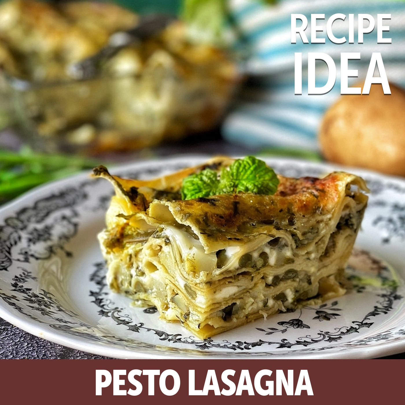 Gusta basil pesto sauce back label