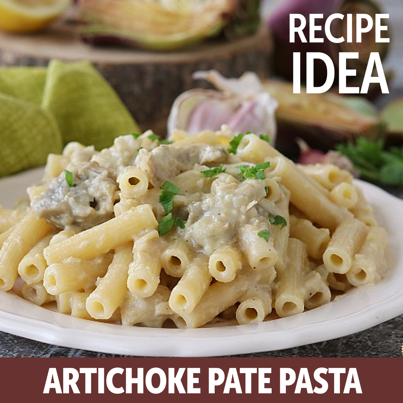 Gusta artichoke pate back label