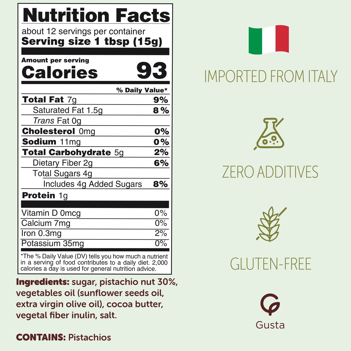 Gusta Pistachio Spread