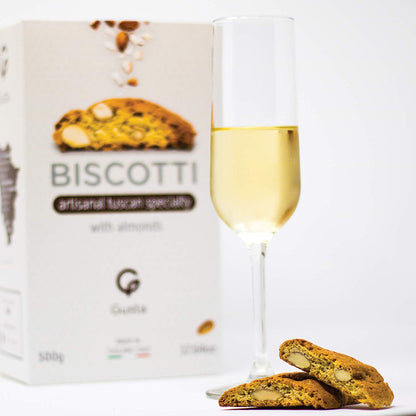 Gusta Authentic Biscotti Cookies Made in Tuscany, Italy - Classic Almond