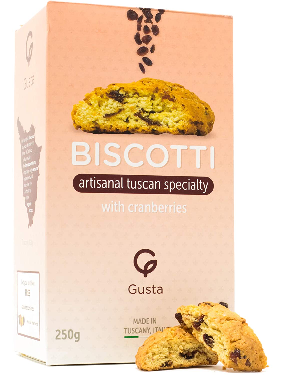 Gusta biscotti variety pack packaging