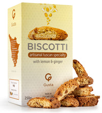 Gusta Tuscan Biscotti, Ginger & Lemon