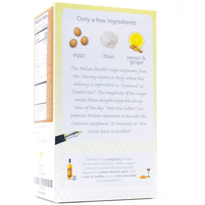 Gusta Authentic Biscotti Cookies Made in Tuscany, Italy - Ginger & Lemon