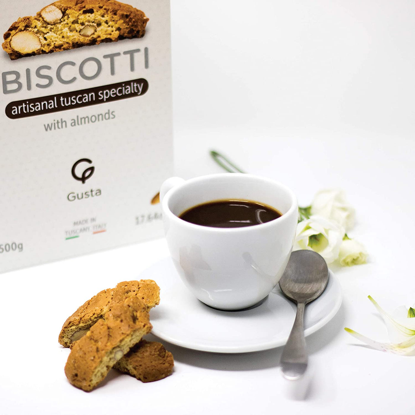 Gusta orange biscotti packaging