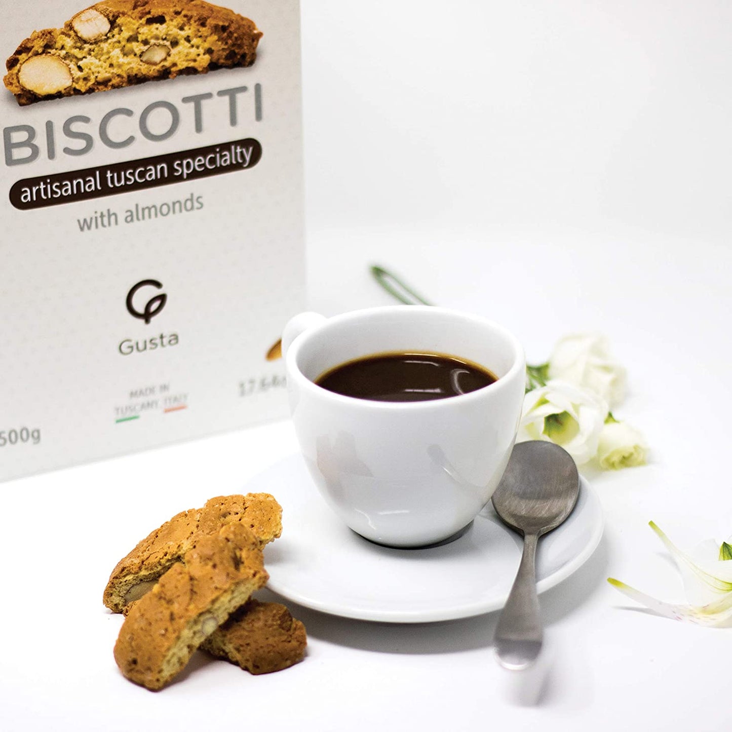 Gusta Authentic Biscotti Cookies Made in Tuscany, Italy - Orange