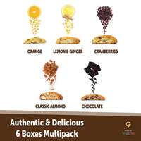 Gusta Tuscan Biscotti, Variety Pack (6 Boxes)