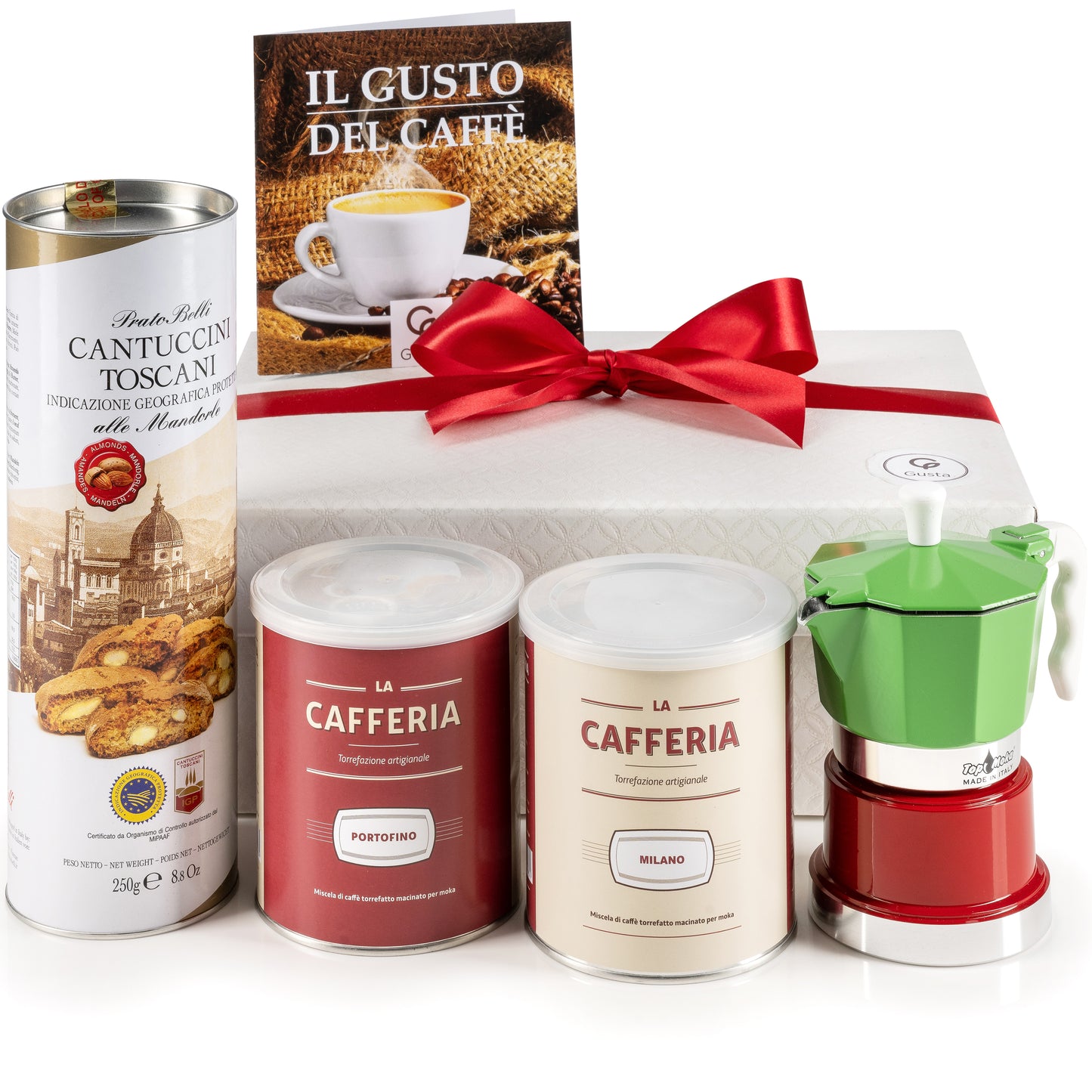 Gusta Gourmet Coffee Gift Basket - Italian Specialty Coffee Selection