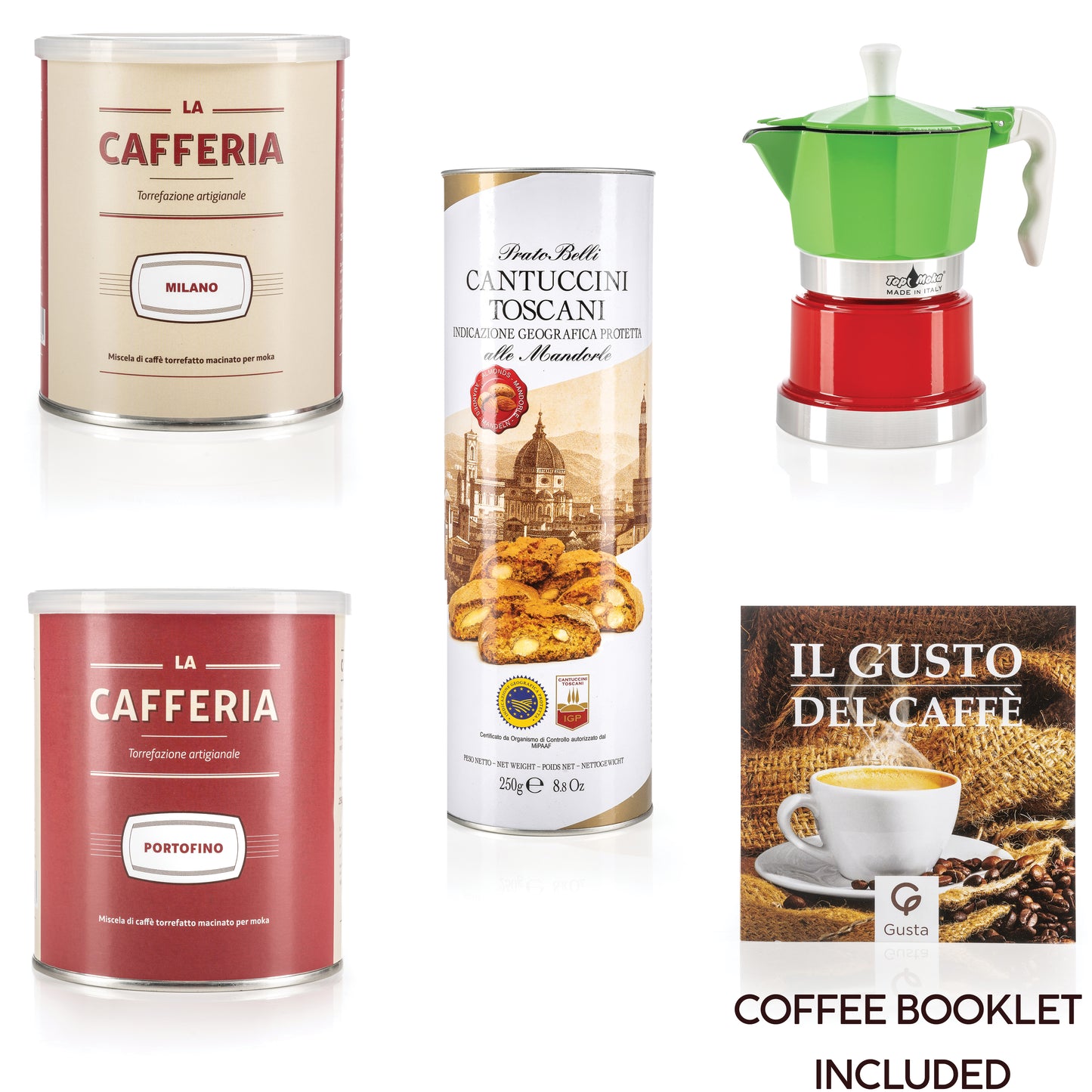 Gusta Gourmet Coffee Gift Basket - Italian Specialty Coffee Selection