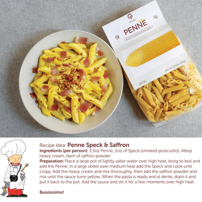 Gusta Penne Pasta - Non-GMO Durum Wheat Semolina