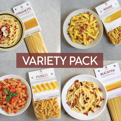 Gusta Variety Pack Pasta - Non-GMO Durum Wheat Semolina